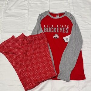 Ohio State Buckeyes woman’s Pajamas - Red and Gray